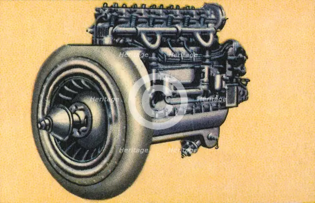 Junkers L 1, 80 horse power aeroplane engine, 1932.  Creator: Unknown.