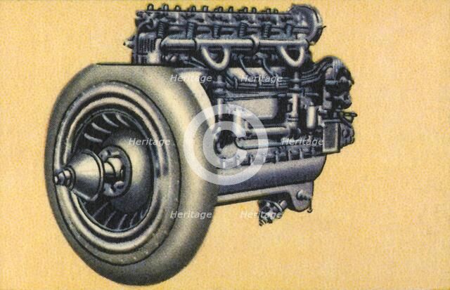 Junkers L 1, 80 horse power aeroplane engine, 1932.  Creator: Unknown.