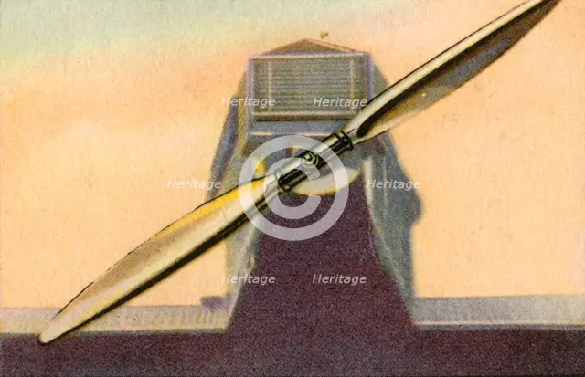 Junkers metal propeller with adjustable paddle blades, 1932.  Creator: Unknown.