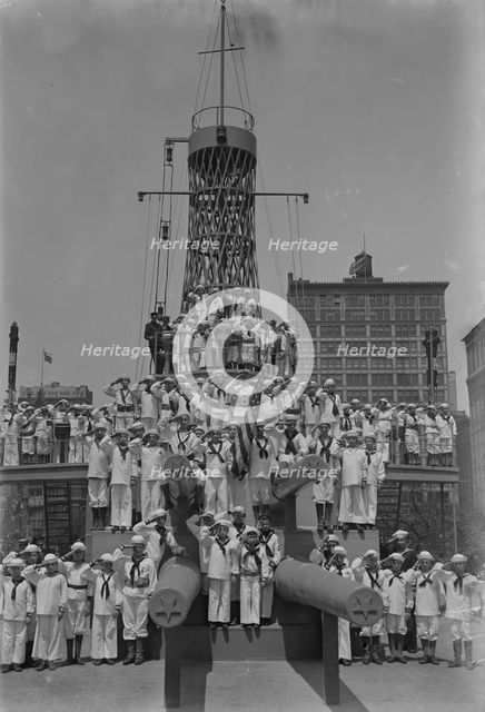 Junior Naval Scouts on U.S.S. Recruit, 30 May 1917. Creator: Bain News Service.