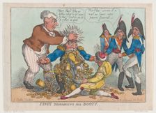 Junot Disgorging His Booty, October 17, 1808., October 17, 1808. Creator: Thomas Rowlandson