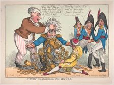 Junot Disgorging His Booty, October 17, 1808., October 17, 1808. Creator: Thomas Rowlandson