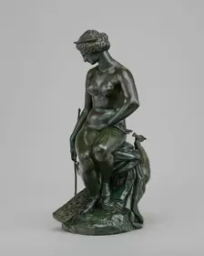 Juno with Her Peacock, model c. 1840, cast after 1855. Creator: Antoine-Louis Barye