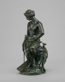 Juno with Her Peacock, model c. 1840, cast after 1855. Creator: Antoine-Louis Barye