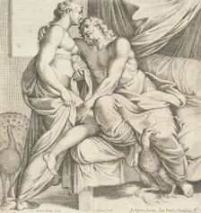 Juno and Jupiter, 1657. Creators: Carlo Cesi, Annibale Carracci