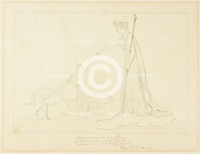 Juno Comanding the Sun to Set, n.d. Creator: John Flaxman.