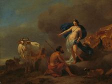 Juno Commanding Argus to Keep Watch on Io, 1655-1683. Creator: Nicolaes Berchem