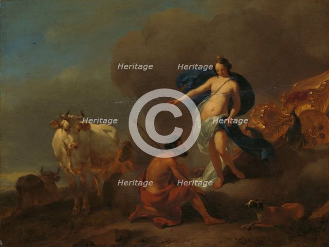 Juno Commanding Argus to Keep Watch on Io, 1655-1683. Creator: Nicolaes Berchem.