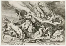 Juno Complaining to Oceanus and Thetis, published 1590. Creator: Hendrik Goltzius