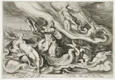 Juno Complaining to Oceanus and Thetis, published 1590. Creator: Hendrik Goltzius