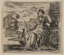 Juno, from Game of Mythology (Jeu de la Mythologie), 1644. Creator: Stefano della Bella
