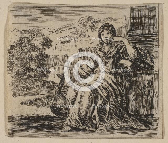 Juno, from 'Game of Mythology' (Jeu de la Mythologie), 1644. Creator: Stefano della Bella.
