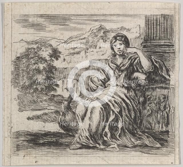 Juno, from 'Game of Mythology' (Jeu de la Mythologie), 1644. Creator: Stefano della Bella.