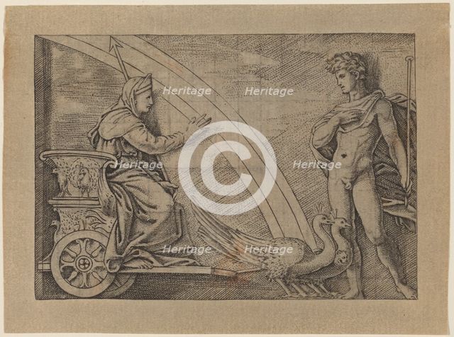 Juno in a Chariot Pulled by Peacocks. Creator: Unknown.