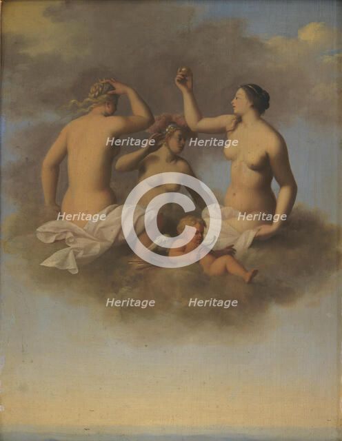 Juno, Minerva and Venus with Cupid, 1645-1680. Creator: Toussaint Gelton.