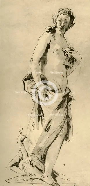'Juno', mid 18th century, (1928). Artist: Giovanni Battista Tiepolo.