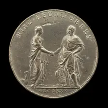 Juno Sealing Marriage Pact with Jupiter [reverse], 1680. Creator: Arvid Karlsteen