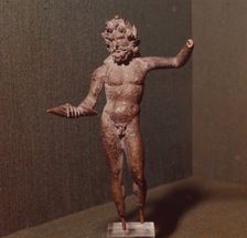 Jupiter with a Thunderbolt, Bronze, Roman Period, 2nd century