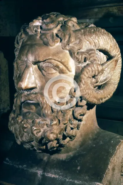 Jupiter Ammon, Roman God of sky and thunder. Artist: Unknown.