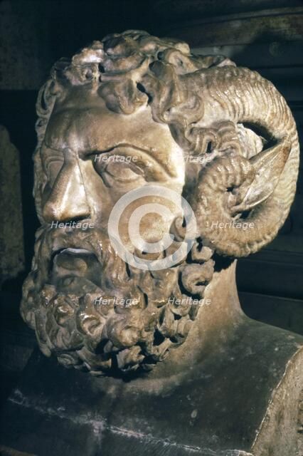 Jupiter Ammon, Roman God of sky and thunder. Artist: Unknown.