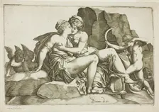 Jupiter and Callisto, 1560/70. Creators: Domenico Vito, Francesco Primaticcio
