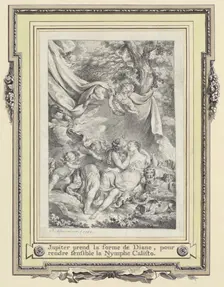 Jupiter and Callisto, 1765. Creator: Charles Eisen