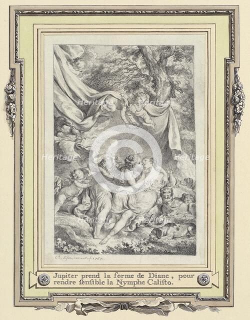 Jupiter and Callisto, 1765. Creator: Charles Eisen.