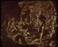 Jupiter and Callisto, 17th century. Creator: Wtewael, Joachim (1566-1638)