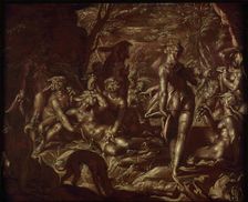 Jupiter and Callisto, 17th century. Creator: Wtewael, Joachim (1566-1638)