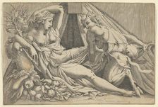 Jupiter and Antiope, 1540-45. Creator: Antonio Fantuzzi