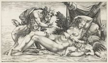 Jupiter and Antiope, 1550/59. Creator: Rene Boyvin