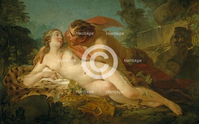 Jupiter and Antiope, between 1745 and 1749. Creator: Jean Baptiste Marie Pierre.