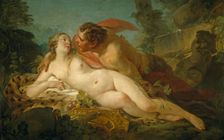 Jupiter and Antiope, between 1745 and 1749. Creator: Jean Baptiste Marie Pierre