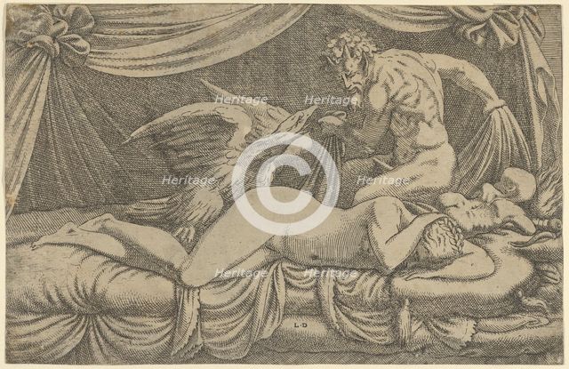 Jupiter and Antiope, ca. 1540-45. Creator: Leon Davent.