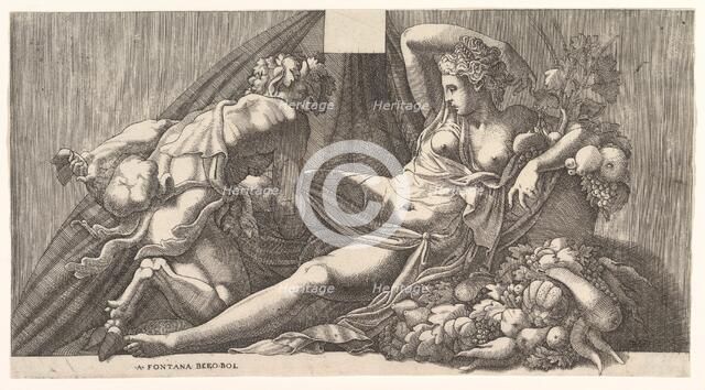 Jupiter and Antiope. Creator: Attributed to Master FG (Italian, active mid-16th century).