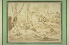Jupiter and Antiope. Creator: Poussin, Nicolas (1594-1665)