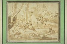 Jupiter and Antiope. Creator: Poussin, Nicolas (1594-1665)