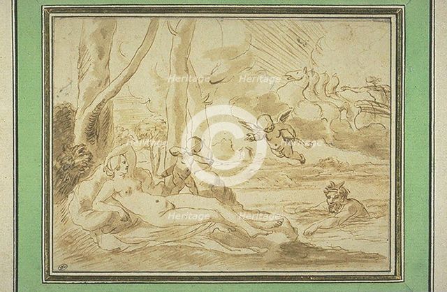 Jupiter and Antiope. Creator: Poussin, Nicolas (1594-1665).