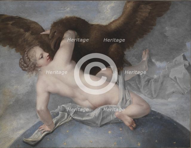 Jupiter and Asteria, 1695-1700. Creator: Liberi, Marco (c. 1640-after 1687).