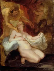 Jupiter and Danae 17th century. Artist: Peter Paul Rubens