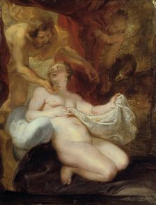 Jupiter and Danae 17th century. Artist: Peter Paul Rubens