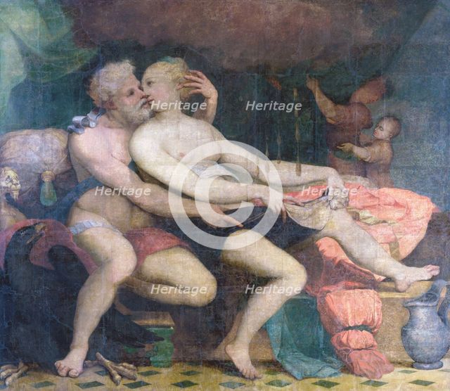 Jupiter and Danae, ca 1533-1534. Creator: Perino del Vaga (1501-1547).