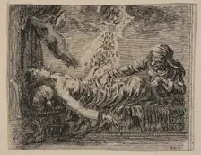 Jupiter and Danäe, from Game of Mythology (Jeu de la Mythologie), 1644. Creator: Stefano della Bella