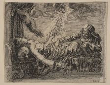 Jupiter and Danäe, from Game of Mythology (Jeu de la Mythologie), 1644. Creator: Stefano della Bella