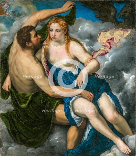 Jupiter and Io, 1550s. Creator: Bordone, Paris (1500-1571).