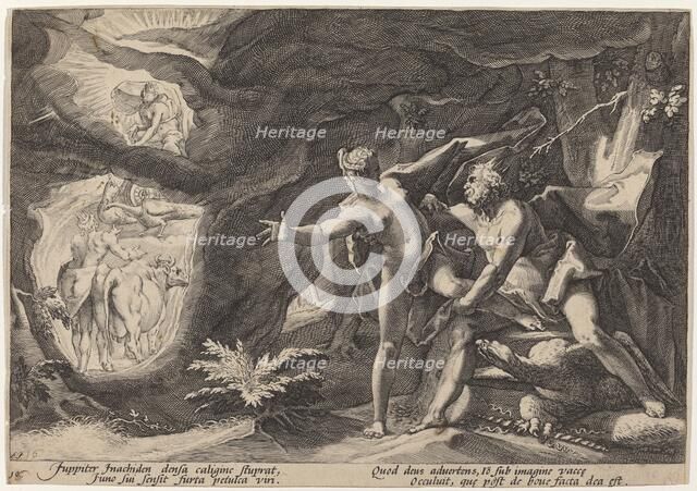 Jupiter and Io, 1589. Creator: Goltzius, Workshop of Hendrick, after Hendrick Gol.