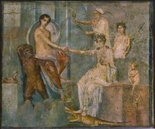 Jupiter and Io, 1st H. 1st cen. AD. Creator: Roman-Pompeian wall painting