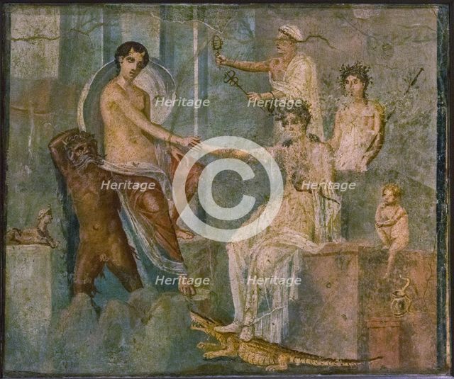 Jupiter and Io, 1st H. 1st cen. AD. Creator: Roman-Pompeian wall painting.