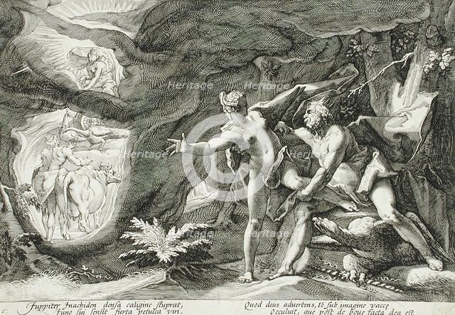 Jupiter and Io, published 1589. Creator: Hendrik Goltzius.