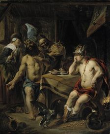 Jupiter and Mercury visiting Philemon and Baucis, 1644-1676. Creator: Joan van Noort